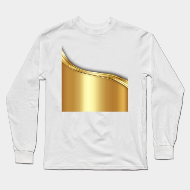 Liquid Gold Long Sleeve T-Shirt by designsbycreation